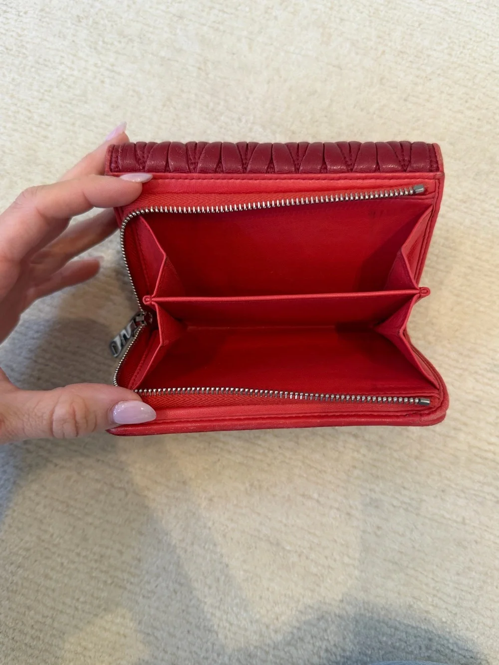 Miu Miu compact quilted